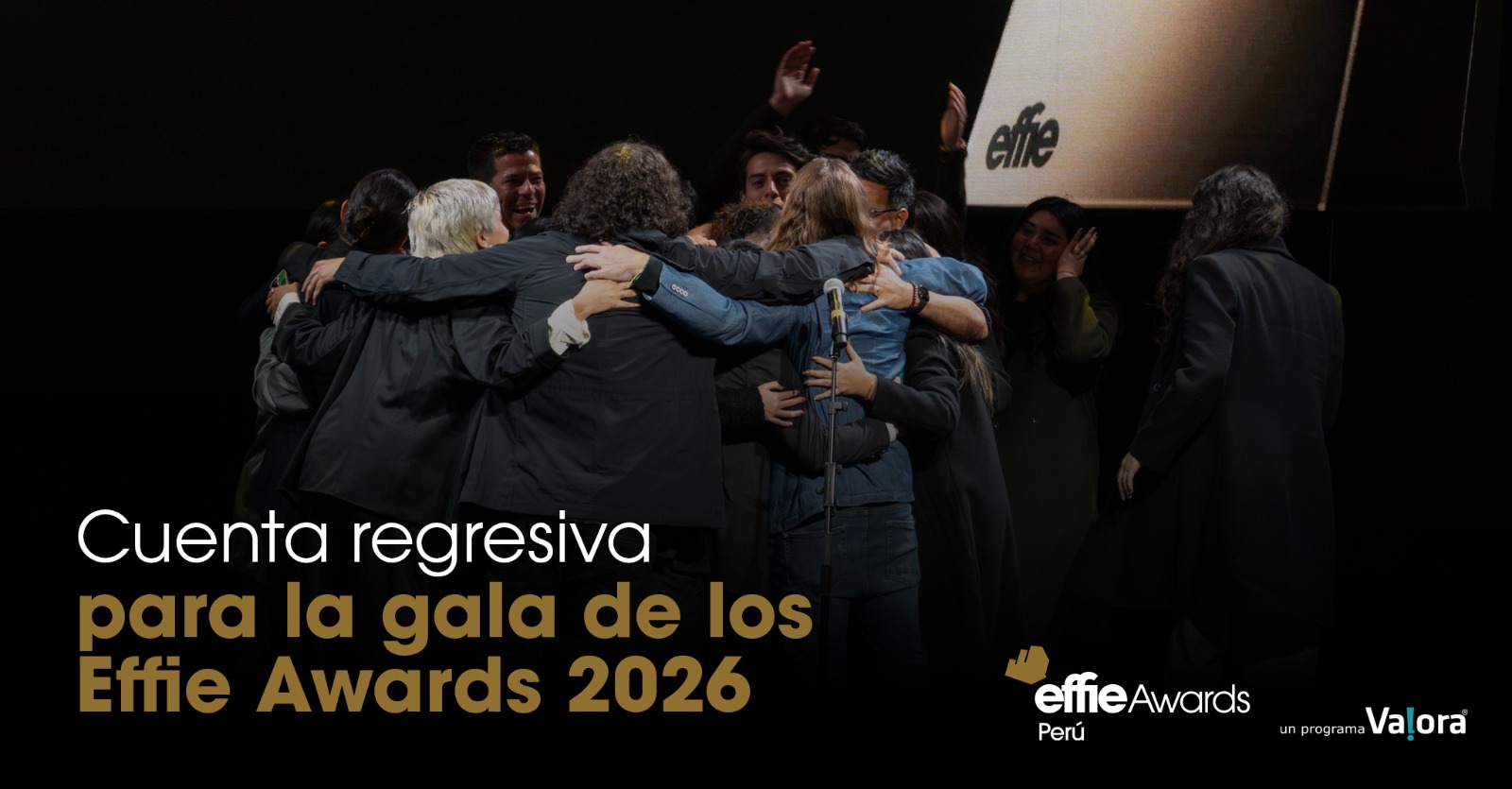 Gala de premiación de los Effie Awards Perú 2026 con campañas finalistas de marketing y publicidad.